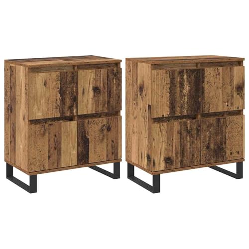 Vopese Sideboards 2 pcs Altholz 120 x 35 x 70 cm Holzwerkstoff Anrichte Model3394545 von Vopese