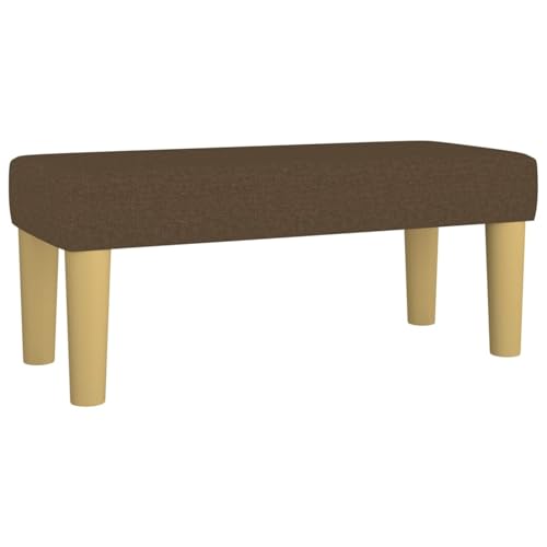 Vopese Sitzbank Dunkelbraun 70x30x30 cm Stoff Bank Model346627 von Vopese