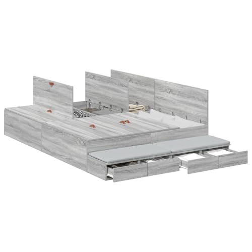 Vopese Stauraum Bettgestell Graues Sonoma Holzwerkstoff 160 x 200 cm Massivholz Bettgestell Model3335658 Vopese Stauraum Bettgestell Graues Sonoma Holzwerkstoff 160 x 200 cm Massivholz Bettgestell Model3335658 von Vopese