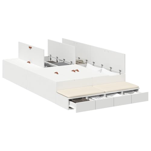Vopese Stauraumbett Weiß 120x200 cm Bett mit Stauraum Model3335629 Vopese Stauraumbett Weiß 120x200 cm Bett mit Stauraum Model3335629 von Vopese