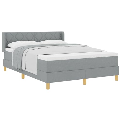 Vopese Stilvolles Boxspringbett mit Matratze, hellgrau, für erholsamen Schlaf - 5er Set von Vopese