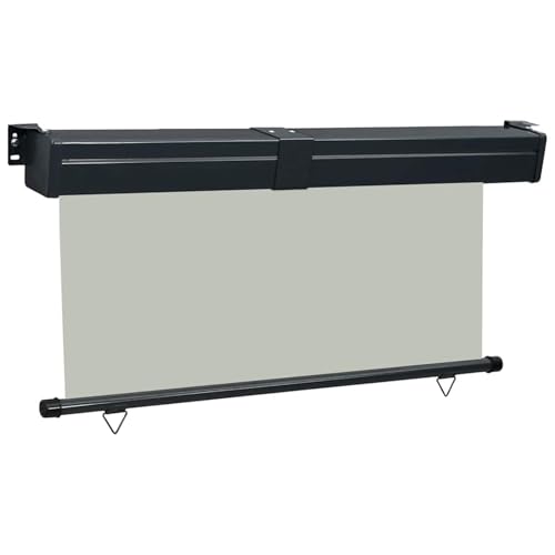 Vopese Stoffmarkise Grau 165x250cm, Wand- oder Deckenmontage, UV- und wasserbeständig Model48434 von Vopese