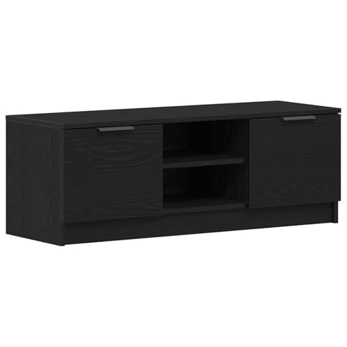 Vopese TV-Schrank Schwarz Eiche 102x35x36,5 cm Holzwerkstoff TV Cabinet Model862747 von Vopese