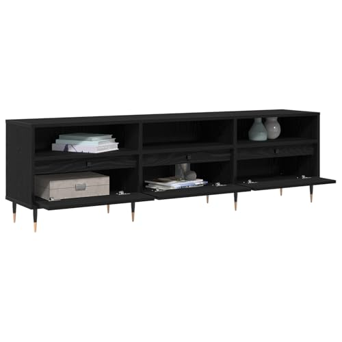 Vopese TV Schrank Schwarz Eiche 150x30x44,5 cm Holzwerkstoff TV Cabinet Model869075 Vopese TV Schrank Schwarz Eiche 150x30x44,5 cm Holzwerkstoff TV Cabinet Model869075 von Vopese