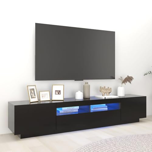 Vopese TV-Schrank mit LED-Leuchten Schwarz 200x35x40 cm TV Kommode Model3081907 Vopese TV-Schrank mit LED-Leuchten Schwarz 200x35x40 cm TV Kommode Model3081907 von Vopese