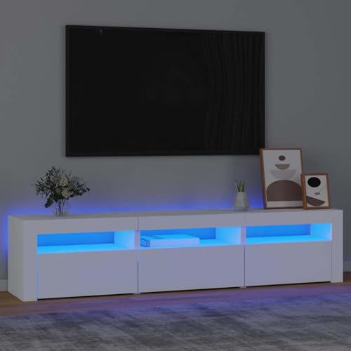Vopese TV-Schrank mit LED-Leuchten Weiß 180x35x40 cm TV Kommode Model3152754 von Vopese