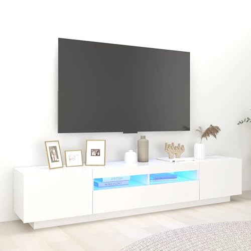Vopese TV-Schrank mit LED-Leuchten Weiß 200x35x40 cm TV Kommode Model3081906 Vopese TV-Schrank mit LED-Leuchten Weiß 200x35x40 cm TV Kommode Model3081906 von Vopese