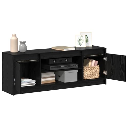 Vopese TV Schrank mit LED Schwarz Eiche 139,5x34x50 cm Holzwerkstoff TV Cabinet Model869241 Vopese TV Schrank mit LED Schwarz Eiche 139,5x34x50 cm Holzwerkstoff TV Cabinet Model869241 von Vopese