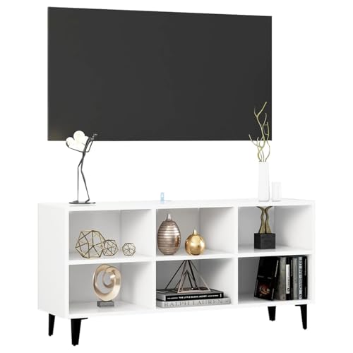 Vopese TV-Schrank mit Metallbeinen Weiß 103,5x30x50 cm TV Cabinet Model805950 von Vopese