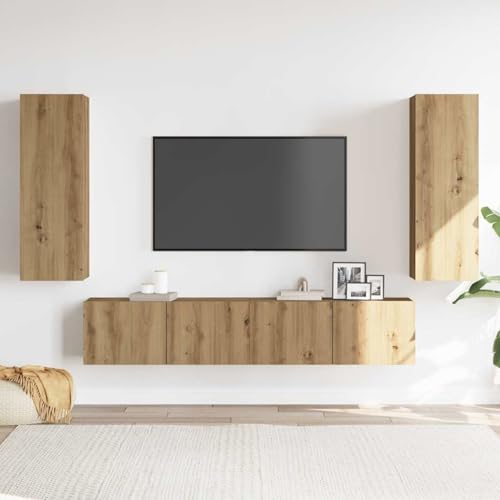 Vopese TV-Wandschränke 4 STK. Artisan-Eiche Holzwerkstoff TV Cabinet Model3328972 von Vopese