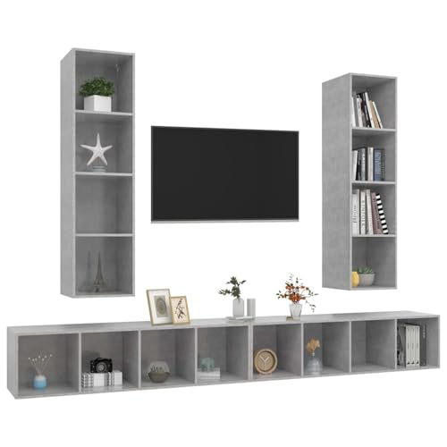 Vopese TV-Wandschränke 4 STK. Betongrau Holzwerkstoff TV Cabinet Model3079893 Vopese TV-Wandschränke 4 STK. Betongrau Holzwerkstoff TV Cabinet Model3079893 von Vopese