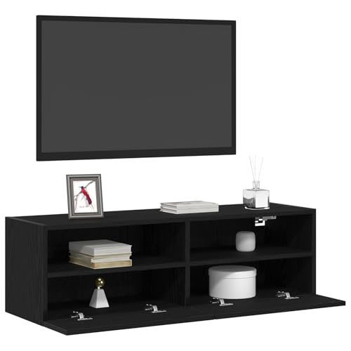 Vopese TV-Wandschrank Schwarz Eiche 100x30x30 cm Holzwerkstoff TV Cabinet Model862192 Vopese TV-Wandschrank Schwarz Eiche 100x30x30 cm Holzwerkstoff TV Cabinet Model862192 von Vopese