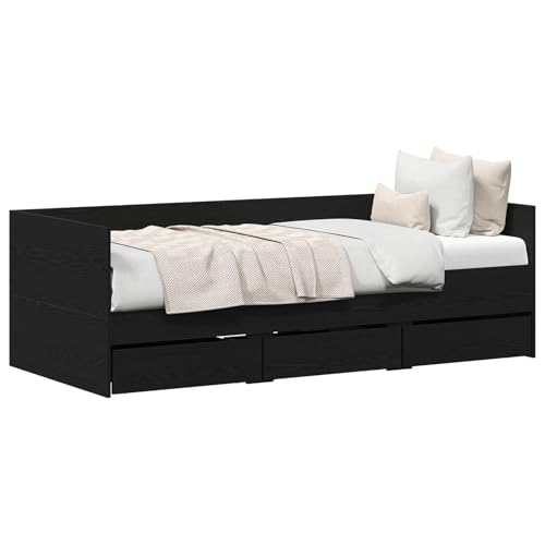 Vopese Tagesbett Schwarze Eiche Spanplatte 90 x 200 cm Langlebig Schlafcouch Model3333995 Vopese Tagesbett Schwarze Eiche Spanplatte 90 x 200 cm Langlebig Schlafcouch Model3333995 von Vopese
