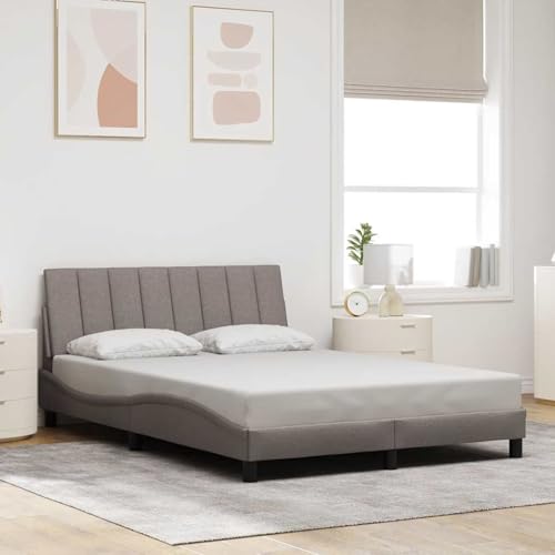 Vopese Taupe Bettgestell Hanko mit Kopfteil-Kissen, 140x190cm, für erholsamen Schlaf Model3310388 Vopese Taupe Bettgestell Hanko mit Kopfteil-Kissen, 140x190cm, für erholsamen Schlaf Model3310388 von Vopese