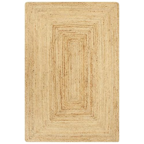 Vopese Teppich Handgefertigt Jute Natur 80x160 cm Home Teppich Model133728 von Vopese
