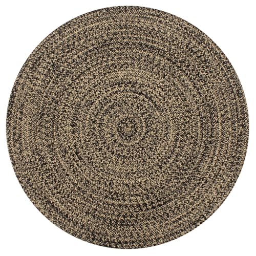 Vopese Teppich Handgefertigt Jute Schwarz und Natur 90 cm Home Teppich Model133725 Vopese Teppich Handgefertigt Jute Schwarz und Natur 90 cm Home Teppich Model133725 von Vopese