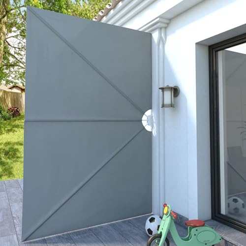 Vopese Terrassen Sonnenschutz Markise Grau 300x200cm Faltbar UV-beständig für Balkon & Garten Model44565 von Vopese