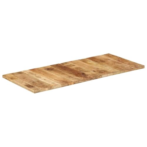 Vopese Tischplatte 140x60x(2,5-2,7) cm Raues Mangoholz Desktop Model328348 von Vopese