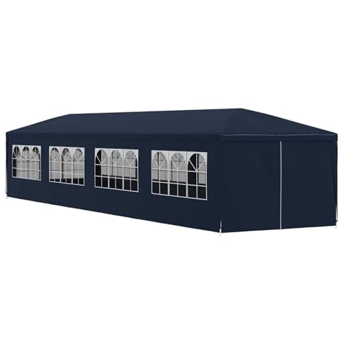 Vopese UV-beständiges Gartenzelt mit Überdachung, 12x3x2,55m, Blau, für Outdoor-Partys Model91430 von Vopese