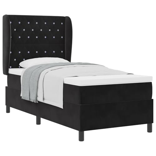 Vopese Velours-Taschenfeder-Matratze - Einzelbett, 20 cm, schwarz, für Rücken- und Bauchschlaf Vopese Velours-Taschenfeder-Matratze - Einzelbett, 20 cm, schwarz, für Rücken- und Bauchschlaf von Vopese