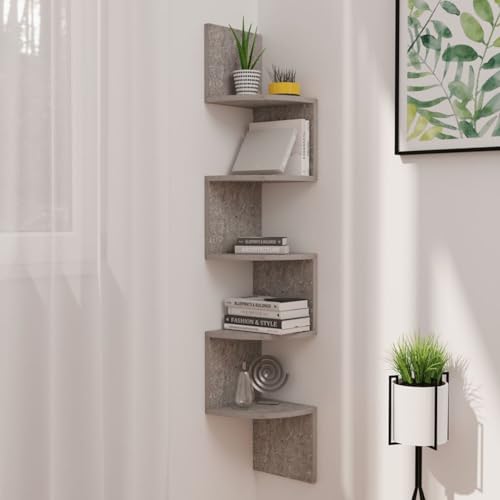 Vopese Wand-Eckregal Betongrau 19x19x123 cm Holzwerkstoff Standregal Model326835 Vopese Wand-Eckregal Betongrau 19x19x123 cm Holzwerkstoff Standregal Model326835 von Vopese