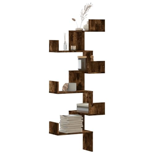 Vopese Wand-Eckregal R?uchereiche 45x45x147 cm Holzwerkstoff Standregal Model852640 Vopese Wand-Eckregal R?uchereiche 45x45x147 cm Holzwerkstoff Standregal Model852640 von Vopese