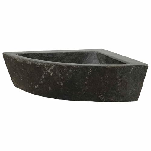 Vopese Wandhängende Ecke Waschschüssel Grau (38-45) x (38-45) x 12 cm Waschbecken Model4103954 von Vopese