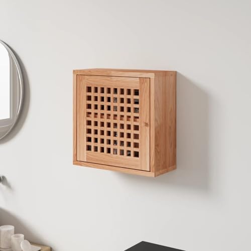 Vopese Wandschrank 42x18x42 cm Massivholz Nussbaum Wandschrank Model350367 von Vopese