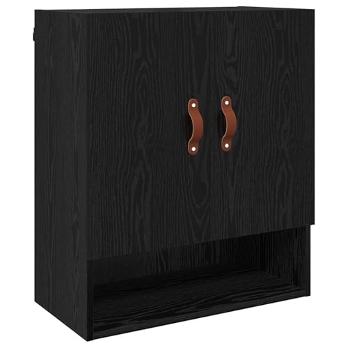 Vopese Wandschrank Schwarze Eiche 60 x 31 x 70 cm Holzwerkstoff Wandschrank Model879533 von Vopese