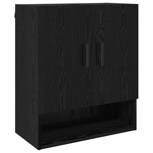 Vopese Wandschrank Schwarze Eiche 60 x 31 x 70 cm Holzwerkstoff Wandschrank Model879545 von Vopese