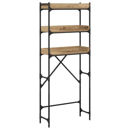 Vopese Waschmaschinenregal mit Regal 67 x 25 x 163 cm Holzwerkstoff Waschmaschinengestell Model883551 von Vopese