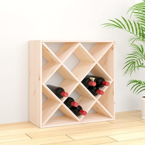 Vopese Weinregal 62x25x62 cm Massivholz Kiefer Weinschrank Model821542 von Vopese