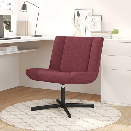 Vopese Weinroter Drehstuhl mit Polsterung, max. 100 kg Tragfähigkeit - Wohnzimmer & Homeoffice Model42007328 von Vopese