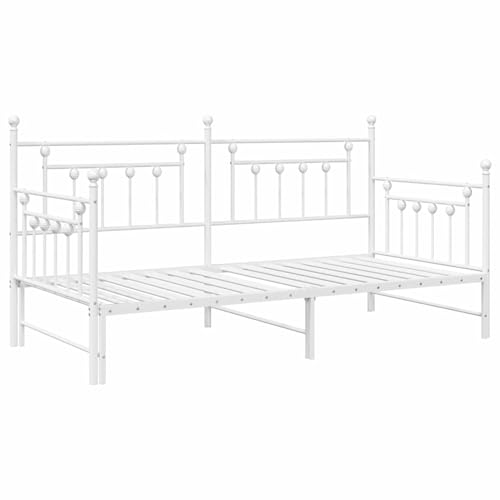 Vopese Weißes Metallbettgestell mit Ausziehmechanismus - Einzelbett 107x203cm für Schlafzimmer Model42002683 Vopese Weißes Metallbettgestell mit Ausziehmechanismus - Einzelbett 107x203cm für Schlafzimmer Model42002683 von Vopese