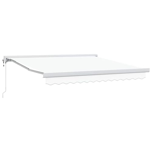 Vopese automatische einziehbare Markise Weiß 300x250 cm, Markisen-Ersatzstoff für 3x2.5 m Rahmen Weiß Sonnenschirm Model3330082 von Vopese