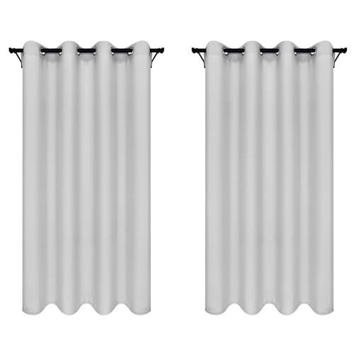 Voppi Fertigvorhänge 140 x 230 cm 2er Set elegant weiß schöne unifarbene Dekovorhänge halbverdunkelnde Vorhänge für Haus Fenster Voppi Fertigvorhänge 140 x 230 cm 2er Set elegant weiß schöne unifarbene Dekovorhänge halbverdunkelnde Vorhänge für Haus Fenster von Voppi sunshine at home