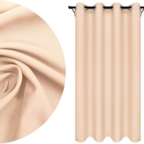 Voppi Ösenvorhang Glatt Sand Beige 140 x 250 100% Polyester fertig konfektionierter Ösen-Fenstervorhang Vorhänge für Wohnzimmer Schlafzimmer Wohnzimmer blickdichter Vorhang für Zuhause Voppi Ösenvorhang Glatt Sand Beige 140 x 250 100% Polyester fertig konfektionierter Ösen-Fenstervorhang Vorhänge für Wohnzimmer Schlafzimmer Wohnzimmer blickdichter Vorhang für Zuhause von Voppi sunshine at home