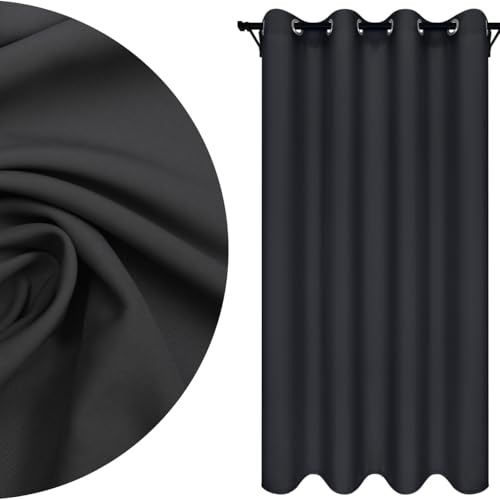 Voppi Ösenvorhang glatt 140 x 260 cm lang Fenstervorhang Vorhang für Terrasse Balkon Fenster halbverdunkelnder Vorhang für Schlafzimmer Wohnzimmer Wohnzimmer moderner Graphit-Vorhang Voppi Ösenvorhang glatt 140 x 260 cm lang Fenstervorhang Vorhang für Terrasse Balkon Fenster halbverdunkelnder Vorhang für Schlafzimmer Wohnzimmer Wohnzimmer moderner Graphit-Vorhang von Voppi sunshine at home