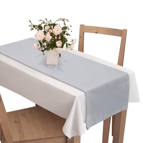 Voppi Tischläufer Velours grau dick Velours 140x40cm Classic Velours Tischdecke für Zuhause Hotel Deko Voppi Tischläufer Velours grau dick Velours 140x40cm Classic Velours Tischdecke für Zuhause Hotel Deko von Voppi sunshine at home
