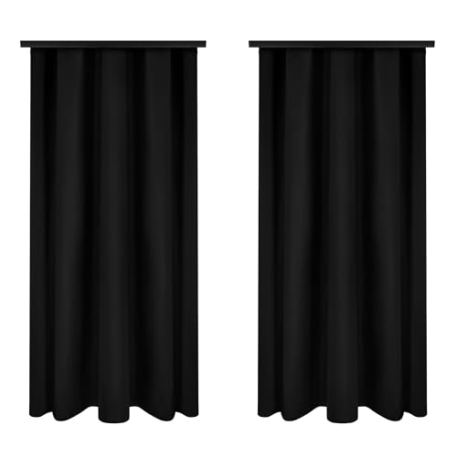 Voppi Vorhang mit Kräuselband 140 x 260 cm lang schwarz dekorativer Vorhang schöne Deko Vorhänge Balkon Terrassenfenster 2er Set Voppi Vorhang mit Kräuselband 140 x 260 cm lang schwarz dekorativer Vorhang schöne Deko Vorhänge Balkon Terrassenfenster 2er Set von Voppi sunshine at home