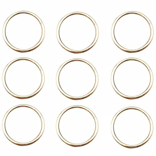 Voragrl 100 STÜCKE Goldfarbe Big Dream Catcher Circle Ring Craft Ringe für Dream Catchers Creolen für AufhäNgen Von DIY-AnschlüSsen 35MM von Voragrl