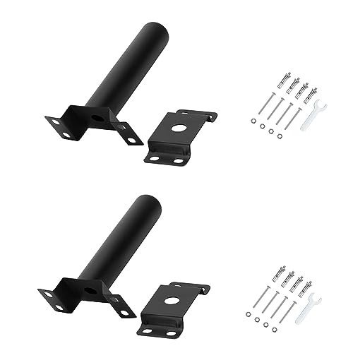 Voragrl 2Pcs Mounting Brackets Extension Arm for Outdoor Light Fixtures,9,5In Light Fixture Bracket Pole for Solar Street Lights von Voragrl