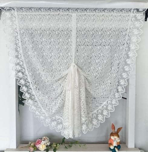 Vordesack Moderne Margeriten Jacquard Römische Raffrollo Streifen Blumen Muster Gardinen mit Spitze Stickerei Raffgardine mit Schlaufen Wohnzimmer Küche 1 Stück #3 HxB 140x80cm Vordesack Moderne Margeriten Jacquard Römische Raffrollo Streifen Blumen Muster Gardinen mit Spitze Stickerei Raffgardine mit Schlaufen Wohnzimmer Küche 1 Stück #3 HxB 140x80cm von Vordesack