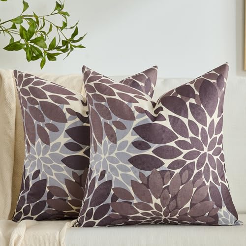 Kissenbezüge Frühling 40 x 40 cm Herbst Dekorative Kissenhülle Dahlie Abstrakt Outdoor Couchkissen Zierkissenbezüge Leinen für Sofa Couch Bett Wohnzimmer Braun 2er Set Kissenbezüge Frühling 40 x 40 cm Herbst Dekorative Kissenhülle Dahlie Abstrakt Outdoor Couchkissen Zierkissenbezüge Leinen für Sofa Couch Bett Wohnzimmer Braun 2er Set von Voreppy