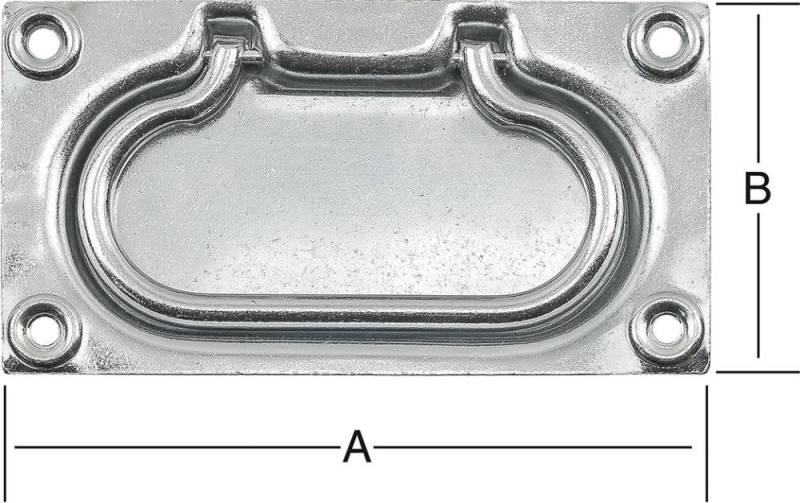 Vormann Montagezubehör Vormann Einlass-Kistengriff 130x70 mm verzinkt von Vormann