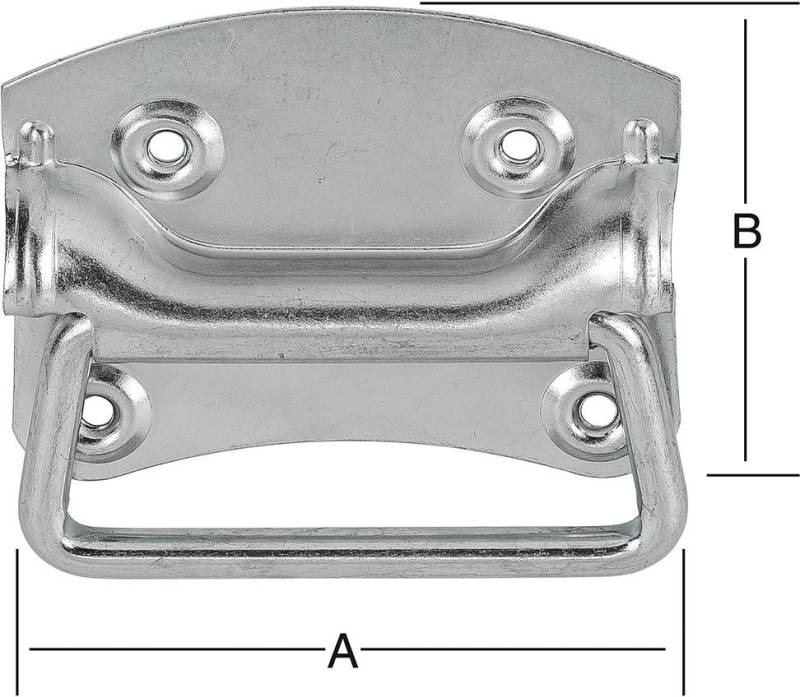 Vormann Montagezubehör Vormann schwerer Kistengriff V2A Edelstahl 100x80 mm von Vormann