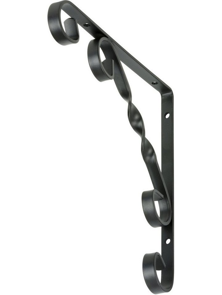 Vormann Wandregalhalter Vormann Schmiedeeiserne Konsolen schwarz 20.7 x Vormann Wandregalhalter Vormann Schmiedeeiserne Konsolen schwarz 20.7 x von Vormann