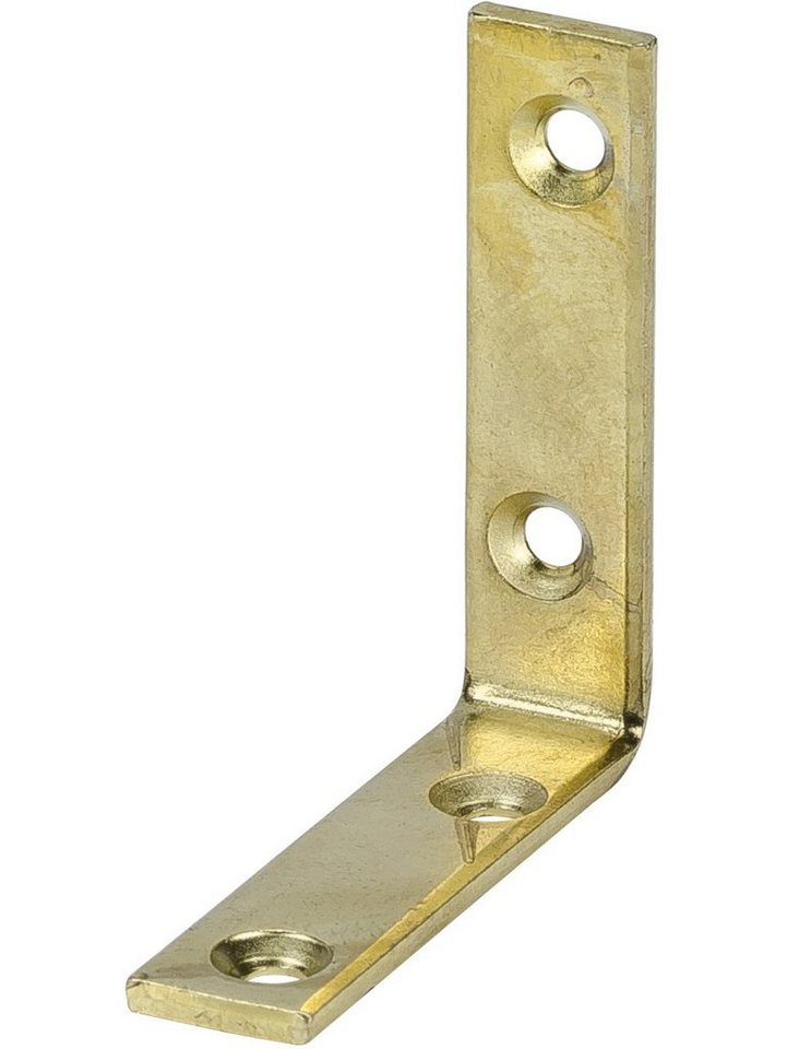 Vormann Winkelverbinder Vormann Möbelwinkel vermessingt 40 x 10 mm von Vormann