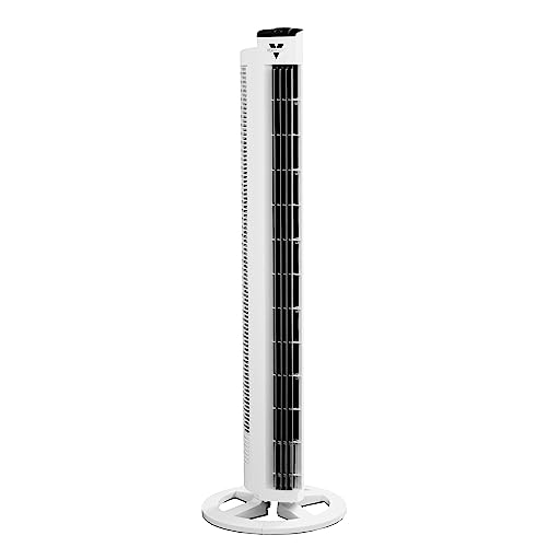 Vornado Säulenventilator Tower L in weiß mit 1020 m³/h Luftleistung inklusive Fernbedienung, 701784 von Vornado