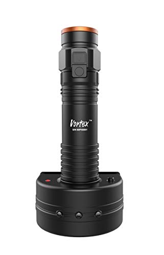 Vortex TX200 Notsignal, wiederaufladbar, USB-Wandhalterung, Ladestation, 7/24 Dual-Switch-Basis,Dimmung, taktische Funktion, tragbarer Verkehrsstab, Stativ-kompatible Taschenlampe von Vortex